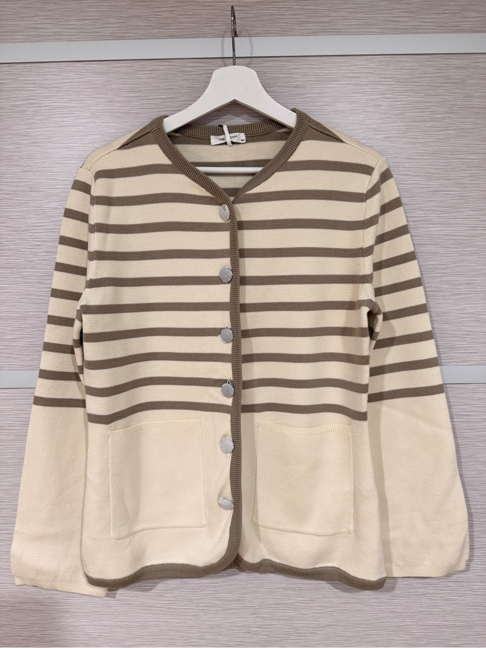 NWT Rag & Bone Dee Stripe Long Cardigan in size Small